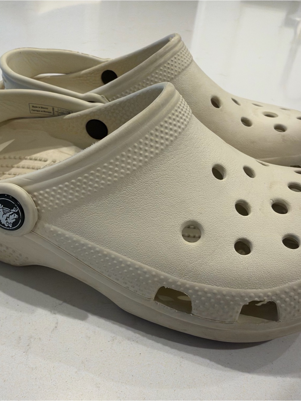 Kids Casual Slip-On CROCS- Cream